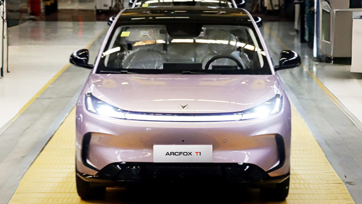 Arcfox T1 rolls off the production line in China as BAIC seeks a sales boost