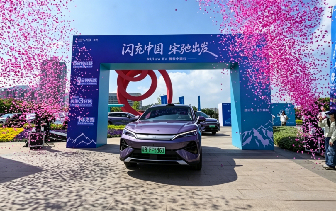 BYD Song Ultra EV démarre un trajet de 4 244 km à travers la Chine et le réseau Flash atteint 5 979 stations