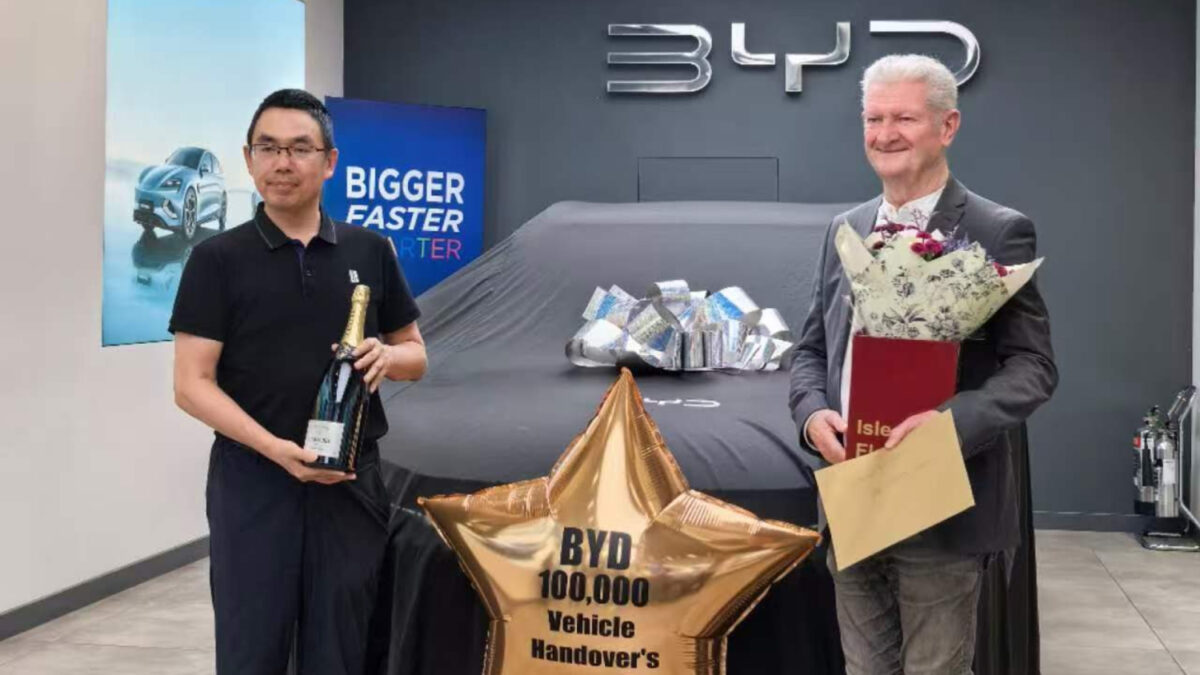 BYD secured 5% of the UK market share, according to Executive VP