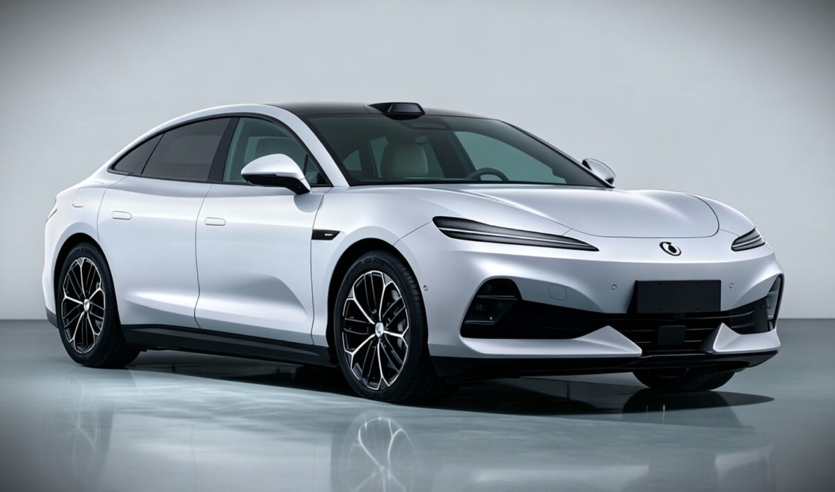 Berline BYD Denza Z9S exposée avec 496 ch et un empattement de 3 025 mm