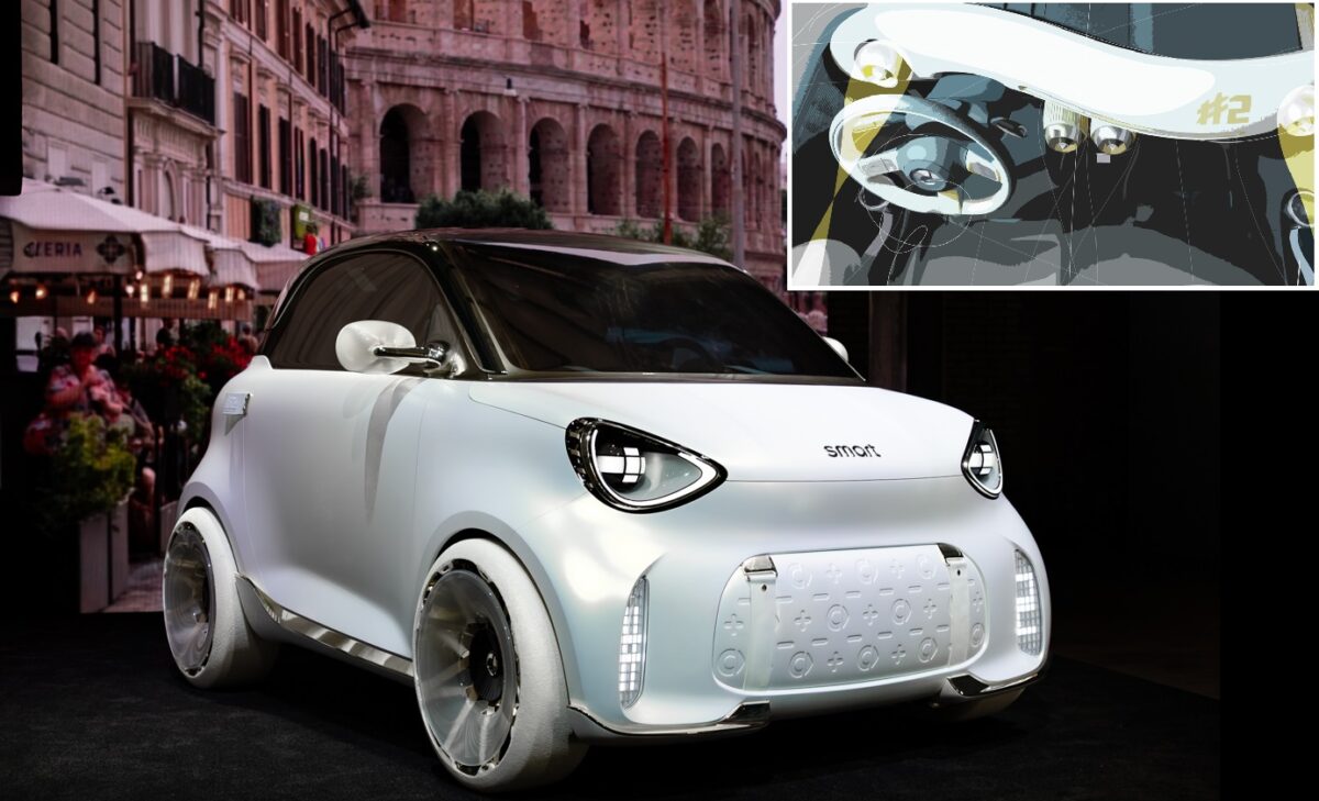 Concept Smart #2 avec autonomie WLTP de 300 km, châssis de batterie de 35,7 kWh et intérieur exposé