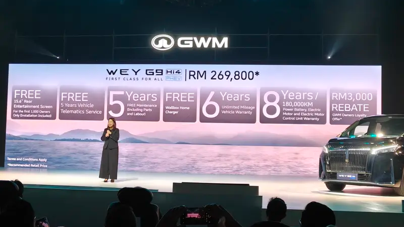 GWM Wey G9 Hi4 PHEV est lancé en Malaisie à 68 700 USD