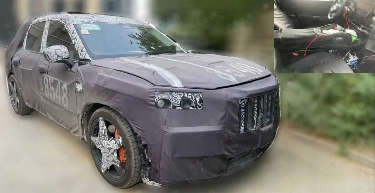 La cabine du Zeekr 8X a fui et révèle des sièges capitaine de deuxième rangée dans un grand SUV