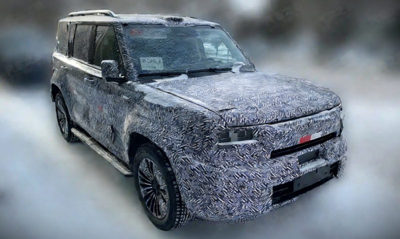 Le SUV phare carré de GWM Haval espionné avec toit LiDAR, configuration à six places, lancement prévu en 2026