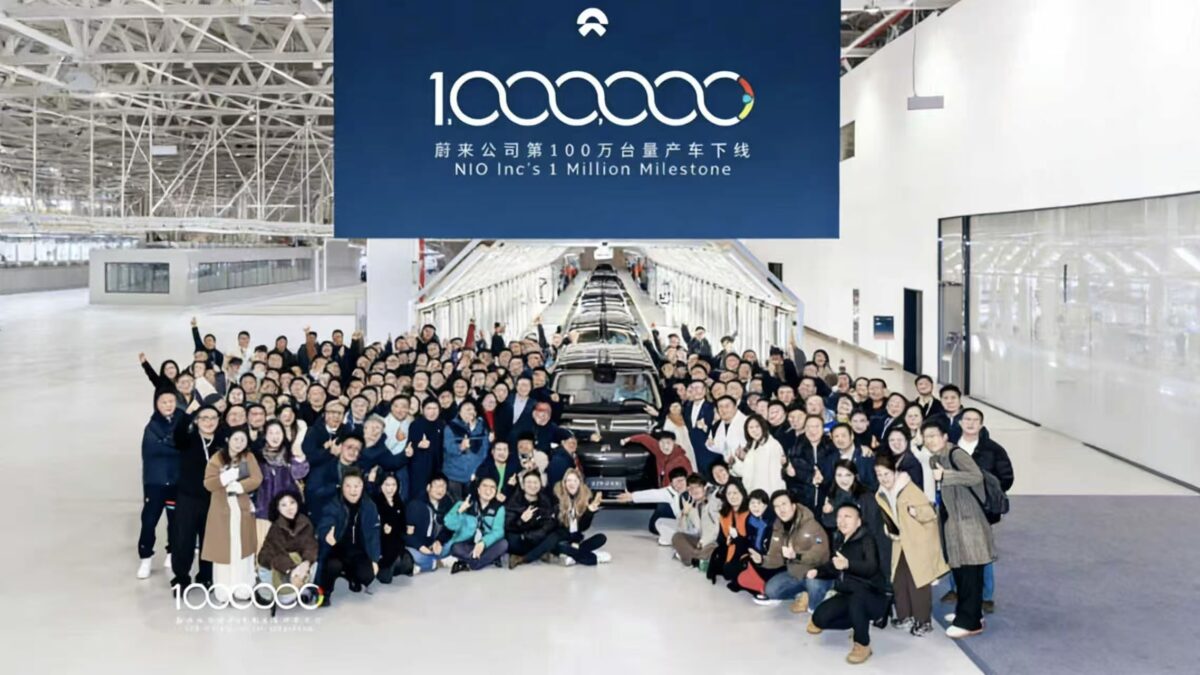 Nio franchit le cap du million de véhicules et vise une croissance annuelle des ventes de 40 à 50 %