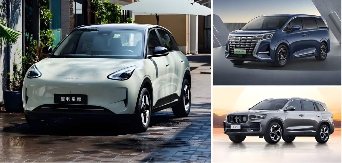 Véhicules de tourisme les plus vendus en Chine: Geely Geome Xingyuan, Geely Xingyue L, Denza D9, avril 2025