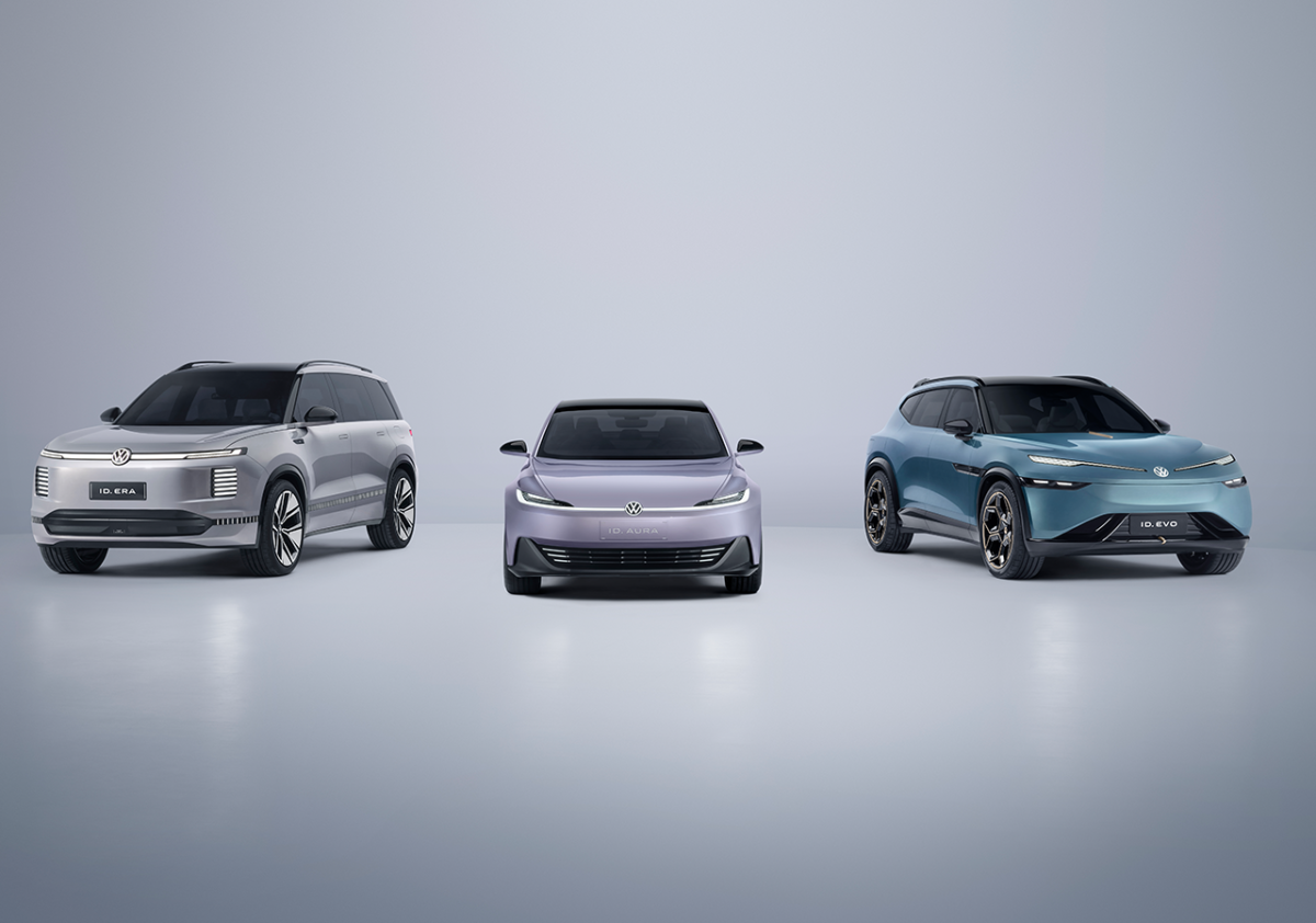 Volkswagen a dévoilé trois véhicules de concept électrique: id. Aura Sedan, id. ERA SUV et ID. SUV EVO