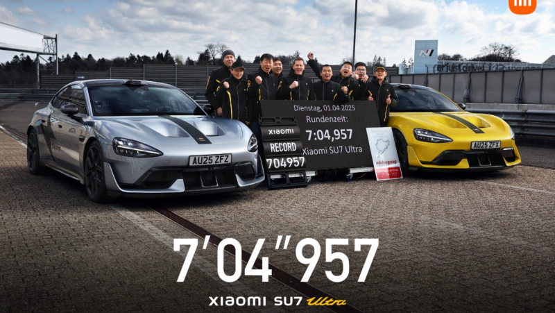 Xiaomi Su7 Ultra établit un nouveau record du Nürburgring pour la production EVS